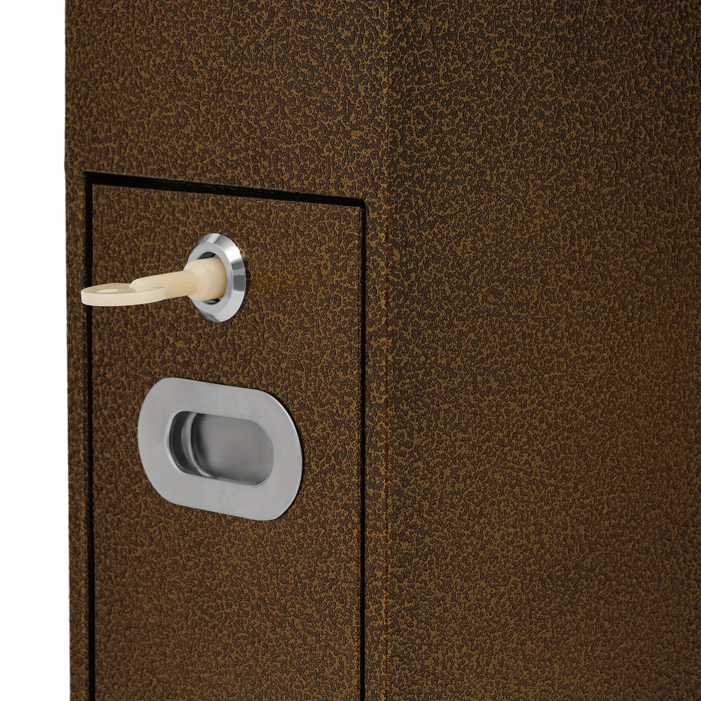 Standing Cigarette Butt Disposal Bin with Ashtray - Heavy-Duty Iron Construction, Windproof & Weatherproof Outdoor/Indoor Automatic Ash Dispenser, Large Capacity Cigarette Butt Dispenser with One-Touch Operation, Battery-Free