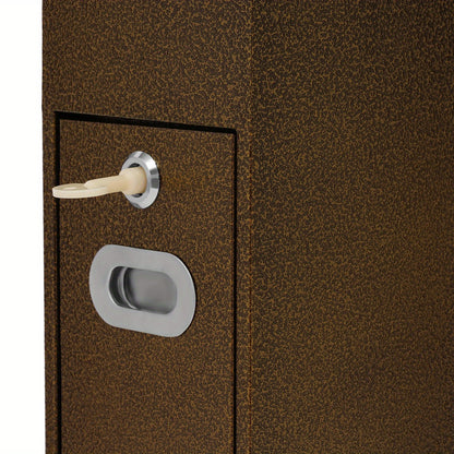 Standing Cigarette Butt Disposal Bin with Ashtray - Heavy-Duty Iron Construction, Windproof & Weatherproof Outdoor/Indoor Automatic Ash Dispenser, Large Capacity Cigarette Butt Dispenser with One-Touch Operation, Battery-Free