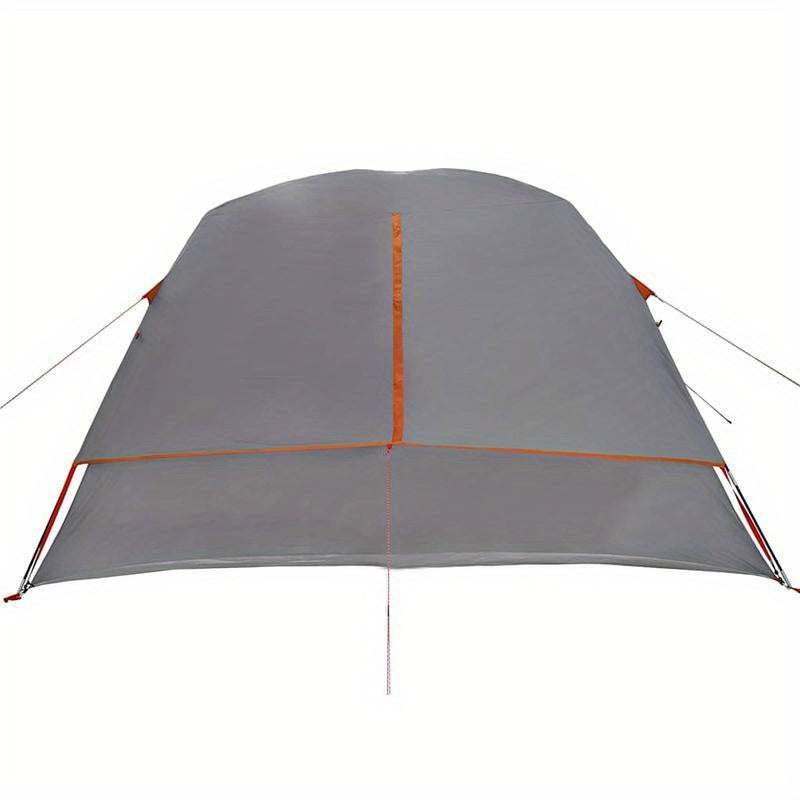 Tent – Kampeertent – Familietent – Outdoor Tent – Schuurtent – Stevig Stalen Frame – Hexagonaal Design Grijs-Oranje