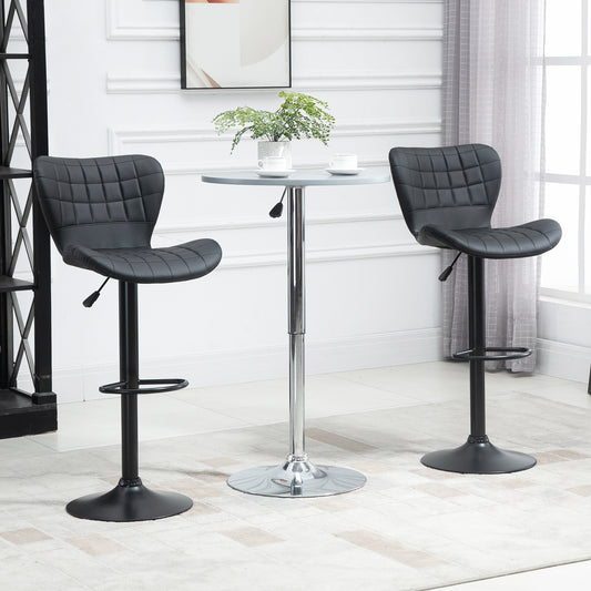 Verstelbare Bar Tafel – Uitschuifbare Bartafel – Hoektafel – Opbergbaar – Barmeubel – Zwart – Verstelbare Lengte en Vorm – 3 Verstelbare Planken