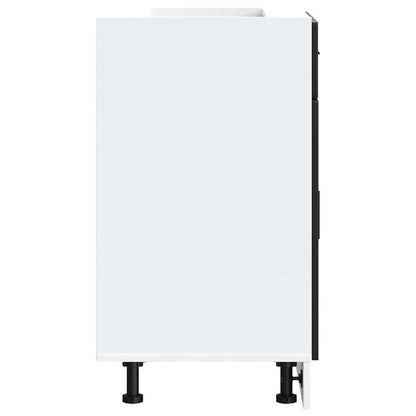Keukenkastje – Wandkast – Opbergkast – Keukenkast – Kastje Zwart – MDF Hardhout – Ruimtebesparend Design – 2 Deuren 1 Lade