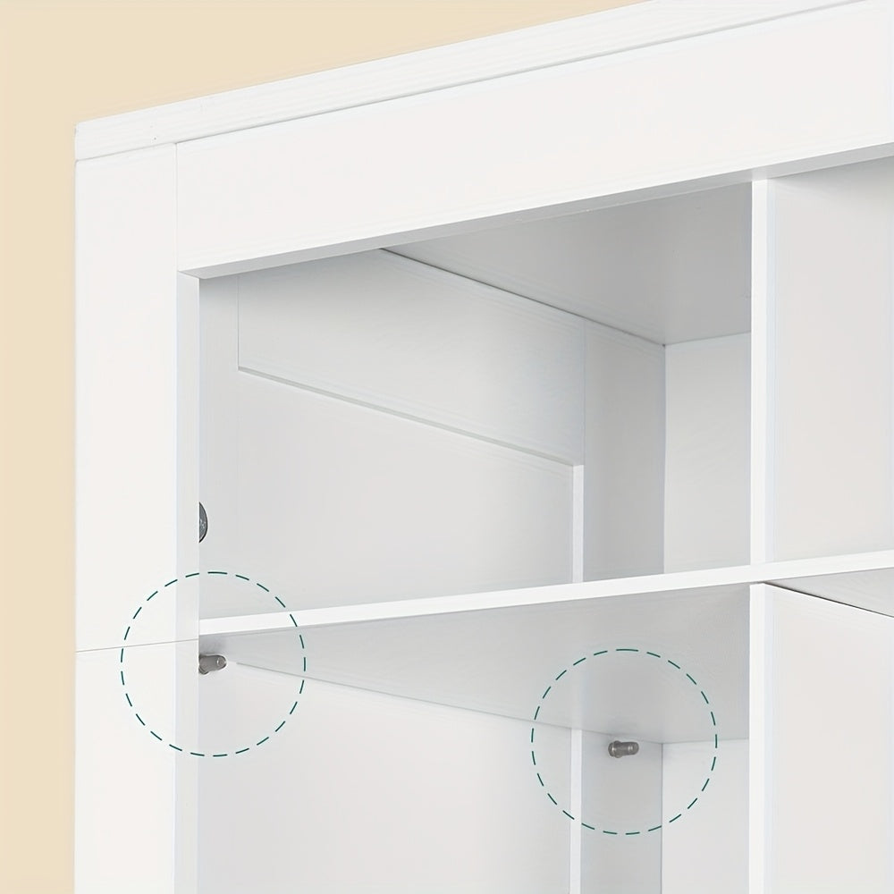 Schoenenkast – Schoenenrek – Schoenencabinet – Opbergkast Schoenen – Schoenendisplay – Wit – 30 Paar Capaciteit – Verstelbare Planken
