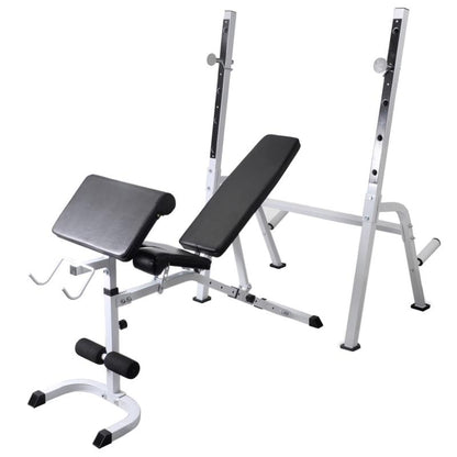 Verstelbare Gewichtbank – Krachtbank – Fitnessbank – Halterbank – Dumbbellbank – Hoogwaardig IJzer – Max. Belastbaarheid 60,5 kg