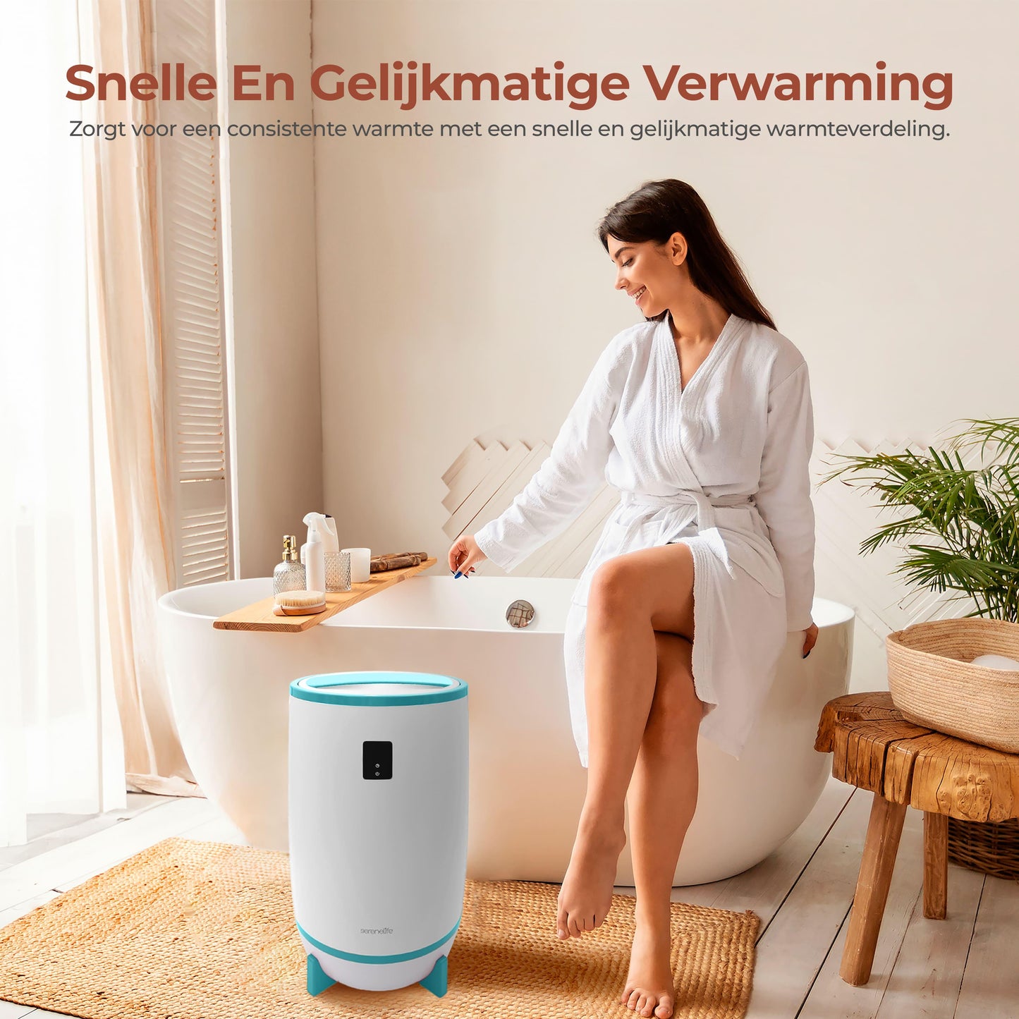 Handdoekenwarmer – Elektrische Handdoekdroger – Handdoekverwarmer – Badstofverwarmer – Timerfunctie – Geurhouder – Automatische Uitschakeling – Blauw