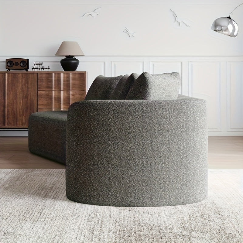 Hoekbank – Hoeksalon – L-vormige Bank – Zithoek – Slaapbank – 4-Zits Oversized – Modulaire Opstelling – Grijze Stof – Diepe Brede Zitting – Zonder Houten Onderdelen
