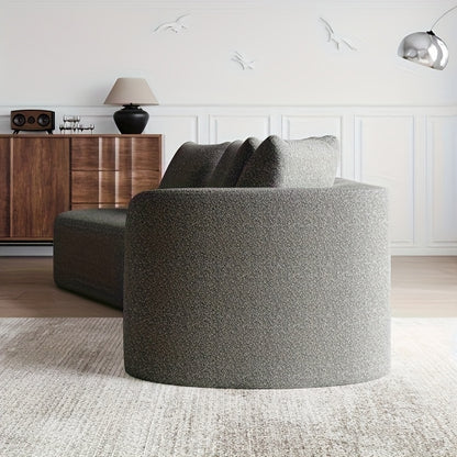 Hoekbank – Hoeksalon – L-vormige Bank – Zithoek – Slaapbank – 4-Zits Oversized – Modulaire Opstelling – Grijze Stof – Diepe Brede Zitting – Zonder Houten Onderdelen