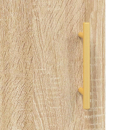 Simple Sideboard, Spacious Storage Cabinet with Display Shelf, Suitable for Kitchen, Living Room, Stylish Furniture, Offers Additional Storage Space and Home Decor, Ensures Safety. Tall Cabinet 69.5x31x115 cm, Treated Wood, S