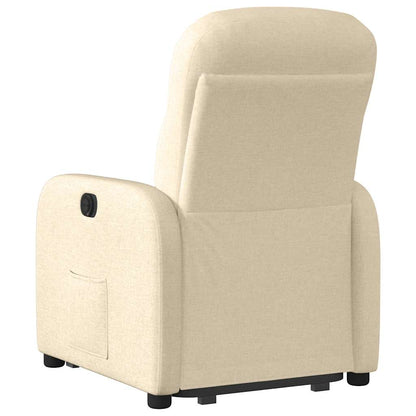 Bureaustoel Elektrisch Verstelbaar – Relaxfauteuil – Verstelbare Stoel – Elektrische Liftstoel – Comfortabele Zithouding – Elektrische Liftfunctie – Manueel Verstelbare Rugleuning – Crème Kleur