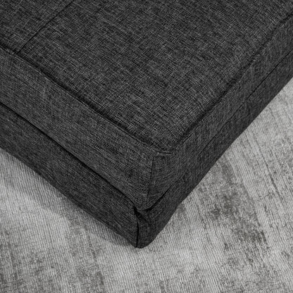Verstelbare Loungestoel – Relaxstoel – Fauteuil – Chaise Longue – Slaapstoel – 5 Verstelbare Posities – Hoogwaardig 28D Schuim – Grijze Linnenstof