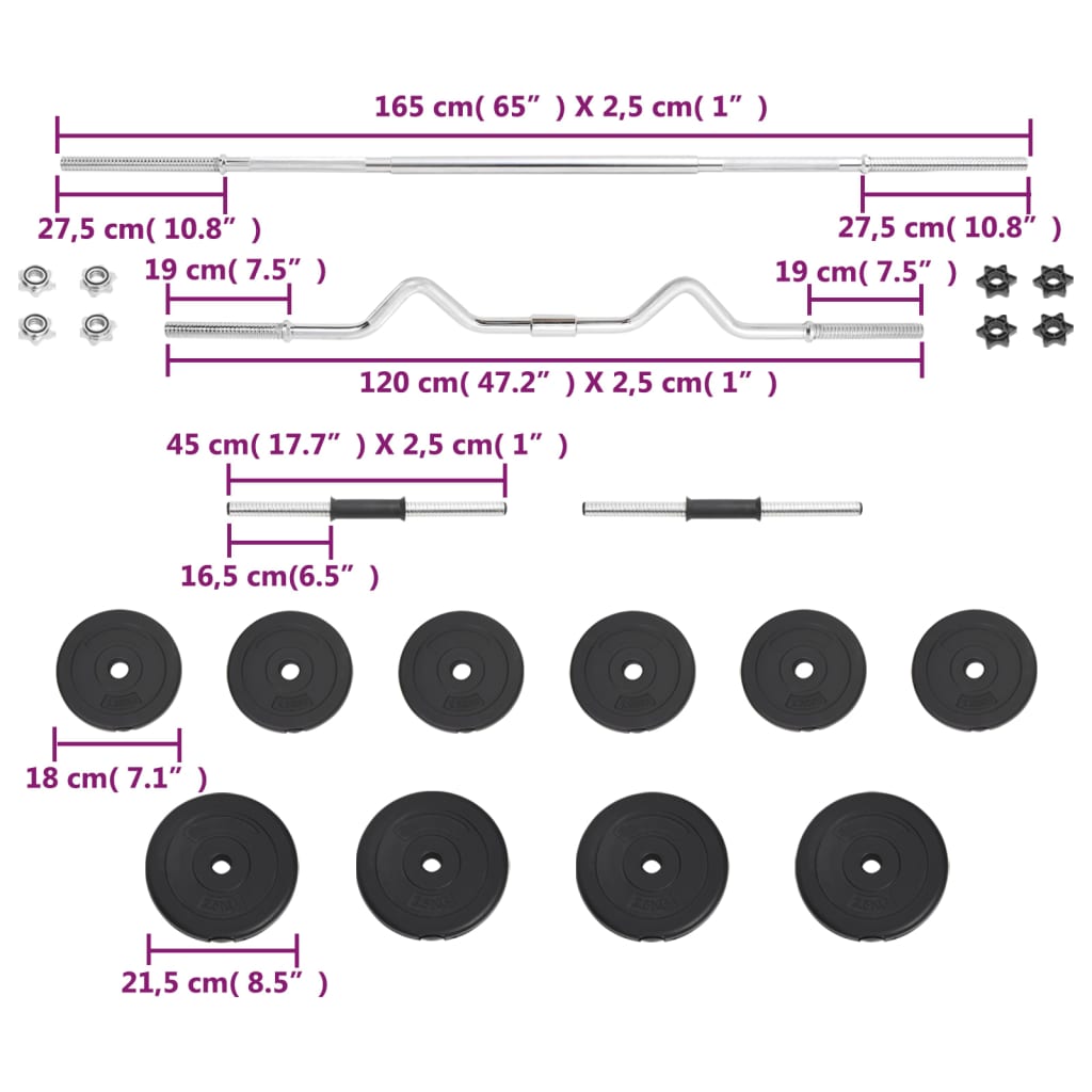 Verstelbare Dumbbell – Verstelbare Halterset – Dumbbells Set – Halter – Gewichtenset – Compact Ontwerp – 30 kg Hoogwaardig Staal