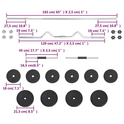 Verstelbare Dumbbell – Verstelbare Halterset – Dumbbells Set – Halter – Gewichtenset – Compact Ontwerp – 30 kg Hoogwaardig Staal