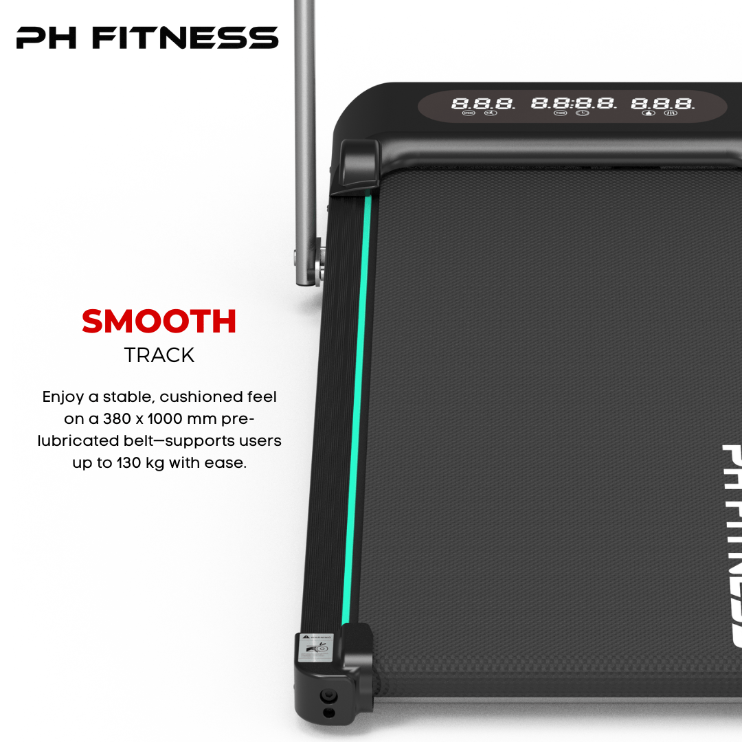 Loopband – Treadmill – Hardloopband – Wandelmachine – Fitnessapparaat – Inklapbaar Design – 1,5PK Motor – Bluetooth App – 130kg Draagvermogen – 12 Trainingsprogramma’s
