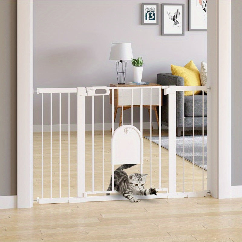 Veiligheidsbarrière – Traphekje – Deurhekje – Kindveiligheidshek – Huisdierenhek – Verstelbaar 75-131 cm – Stevig Metaal met ABS Klembevestiging zonder Boren – 76 cm Hoogte