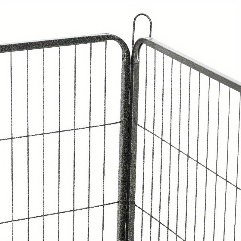 Dierenren – Puppy Ren – Hondenren – Konijnenren – Knaagdierren – Extra Groot 16 Panelen – Roestvrij Staal, Verstevigd Frame