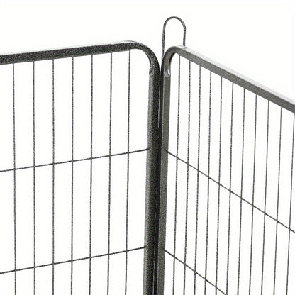 Dierenren – Puppy Ren – Hondenren – Konijnenren – Knaagdierren – Extra Groot 16 Panelen – Roestvrij Staal, Verstevigd Frame