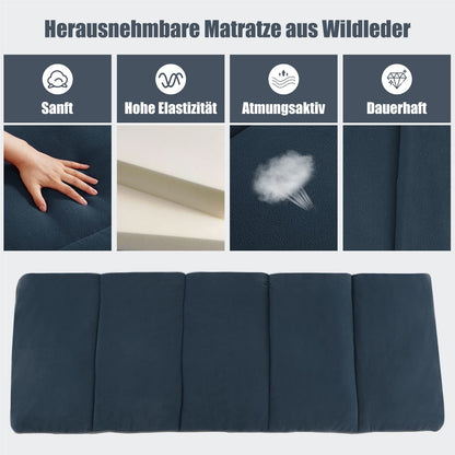 Opvouwbaar Campingbed – Veldbed – Outdoor Bed – Strandbed – Draagbaar Bed – Inclusief Matras En Kussen – Stevige Metalen Frame – Maximaal 150 Kg Belastbaar