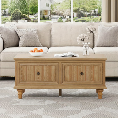 Salontafel – Koffietafel – Bijzettafel – Eettafel – Lift tafel – Verstelbaar Liftblad – Verborgen Opbergruimte – MDF Hout - Natuurlijk Hout