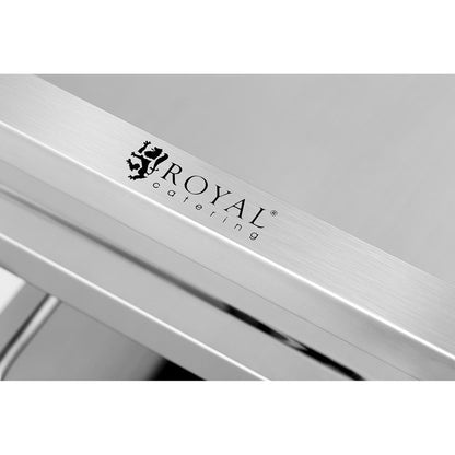 3-Tiered Catering Trolley for Up to 150Kg, Made of Stainless Steel, Royal Catering RCSW 3A