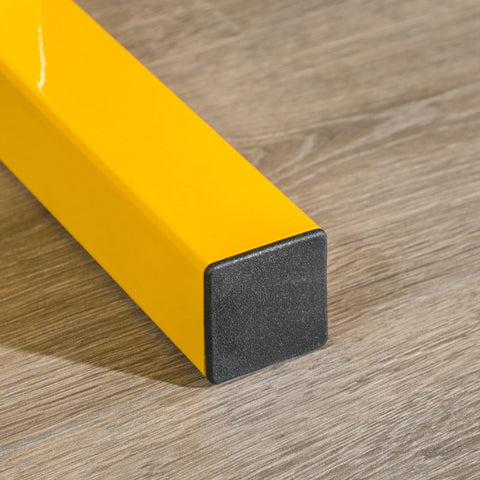 Dumbbellrek – Halterrek – Dumbbellstandaard – Fitnessrek – Krachtrek – Gele Kleur – Stalen Frame – Max 270 kg – 2 Laags – Compact 92,5x50,5x80,5 cm