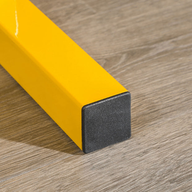 Dumbbellrek – Halterrek – Dumbbellstandaard – Fitnessrek – Krachtrek – Gele Kleur – Stalen Frame – Max 270 kg – 2 Laags – Compact 92,5x50,5x80,5 cm