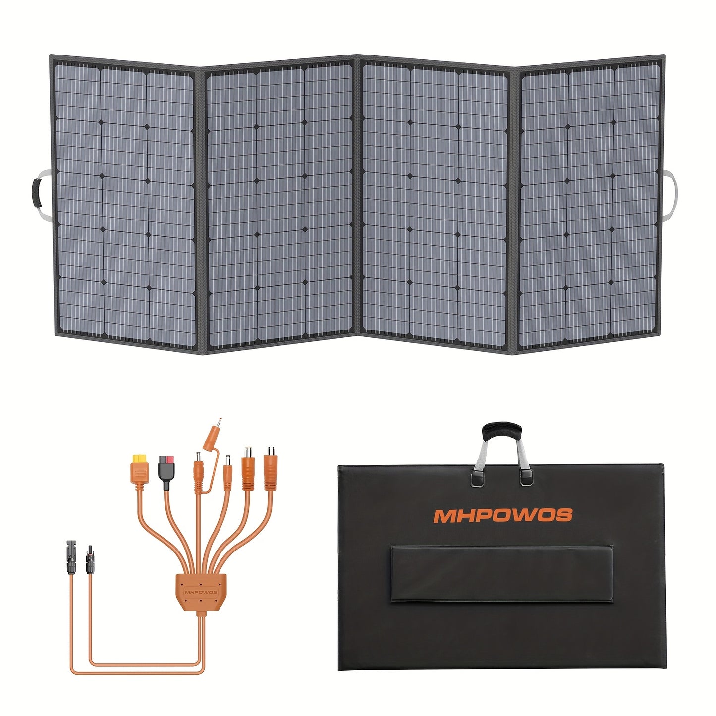 Zonnepaneel – Solar Panel – Zonne-energiepaneel – Opvouwbaar Zonnepaneel – Monokristallijn Zonnepaneel – 400W Vermogen – 23,5% Efficiëntie – Onderhoudsvrij – Verstelbare Beugel – MC4 Aansluiting