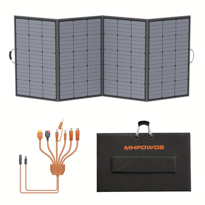 Zonnepaneel – Solar Panel – Zonne-energiepaneel – Opvouwbaar Zonnepaneel – Monokristallijn Zonnepaneel – 400W Vermogen – 23,5% Efficiëntie – Onderhoudsvrij – Verstelbare Beugel – MC4 Aansluiting