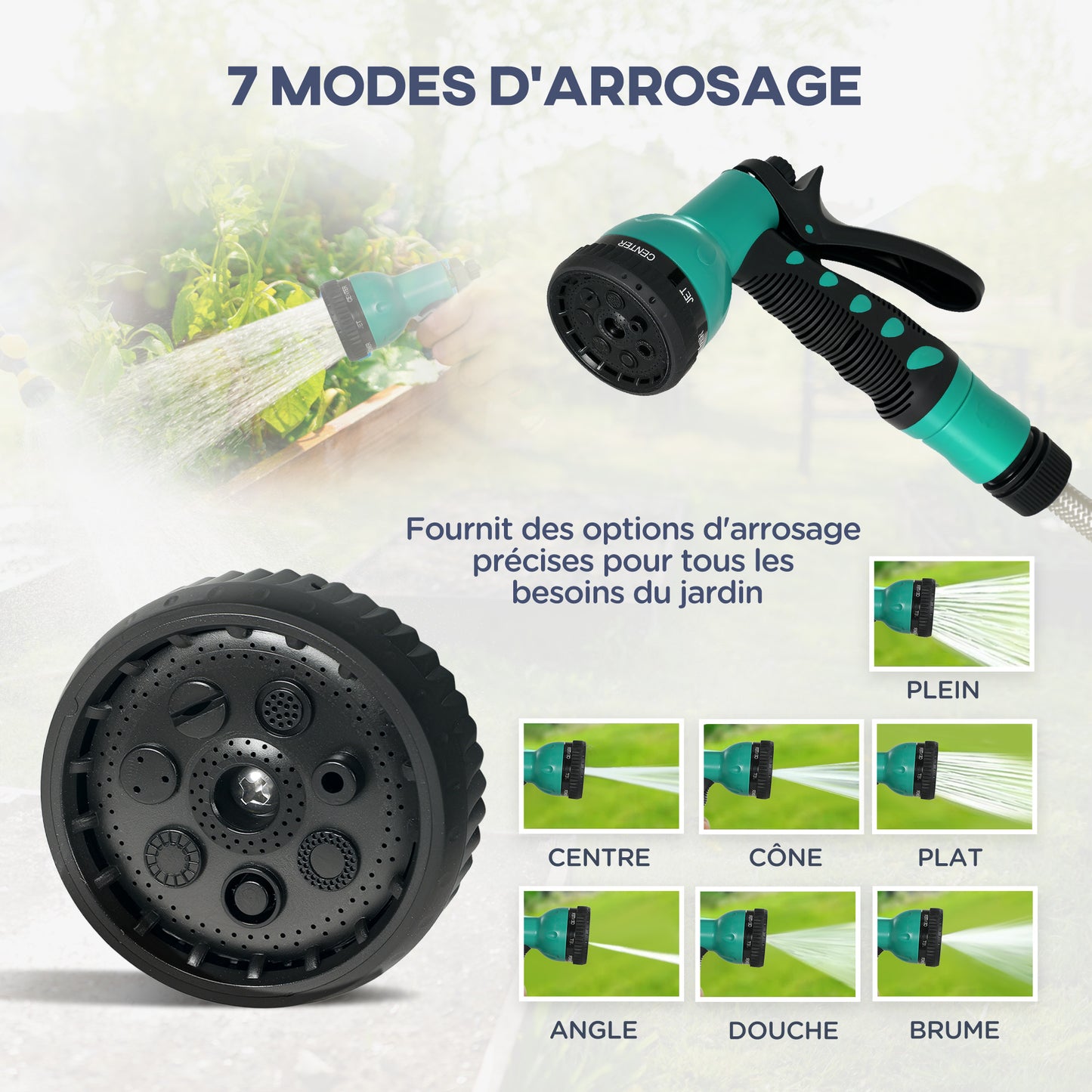 Tuinslanghaspel – Slanghaspel – Wandslangenbox – Slanghouder – Slangenwagen – 25 Meter Slang – Automatische Oprolfunctie met 180° Draaibare Muurbeugel