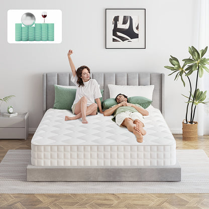 Matras – Pocketvering Matras – Tweepersoonsmatras – Koudschuimmatras – Orthopedisch Matras – 7-Zones – Afneembare Wasbare Hoes – Stevig H3 – Verkrijgbaar in Diverse Maten 140x200 cm