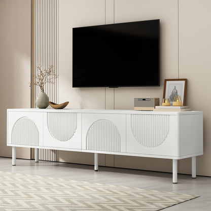 TV-meubel – Tv-standaard – Tv-kast – Mediameubel – Dressoir – Modern Wit – 180 cm Breed – Ruimtebesparend Ontwerp – Duurzame Stevige Constructie