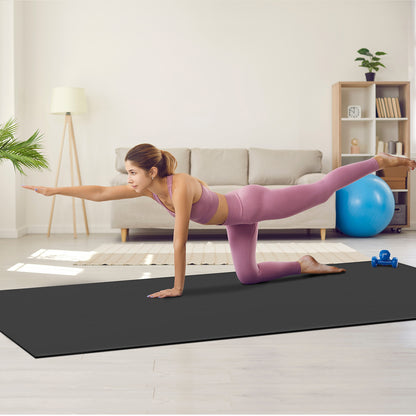 Fitnessmat – Yogamat – Trainingsmat – Pilatesmat – Gymmat – Groot Formaat 305x183 cm – Antislip PVC Dicht 7 mm Dikte