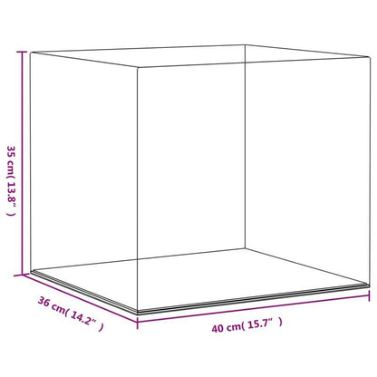 Displaybox – Vitrine – Showcase – Presentatiedoos – Acryl Display – Transparant – Hoogwaardig Acrylglas – Groot Formaat 40x36x35 cm