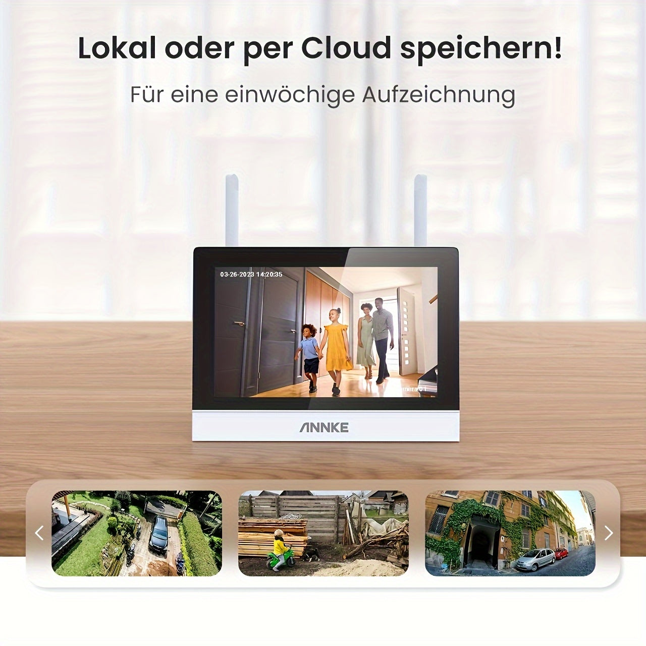 Beveiligingscamera Set – Camerabewaking – Bewakingscamera – Draadloze Camera – Wifi Beveiligingscamera – 7 Inch Touchscreen Monitor – Kleur Nachtzicht 30m