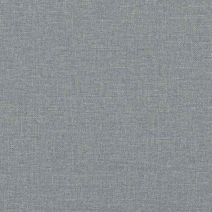 Modular Sofa with Cushions, Light Grey Fabric