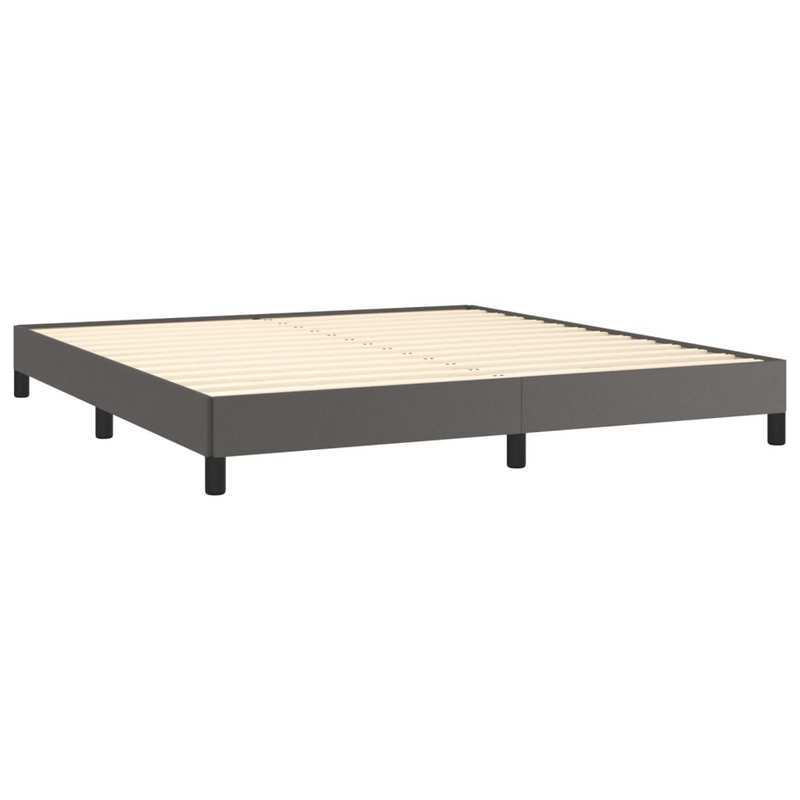 Modern Bed Frame - Heavy-Duty Platform Bed with Removable Headboard, Easy Assembly, Sturdy Wooden Construction, Space-Saving Design for Small Rooms - Ideal for Apartments, Dorms, Studios - Neutral Gray Bedroom Furniture, Dorm
