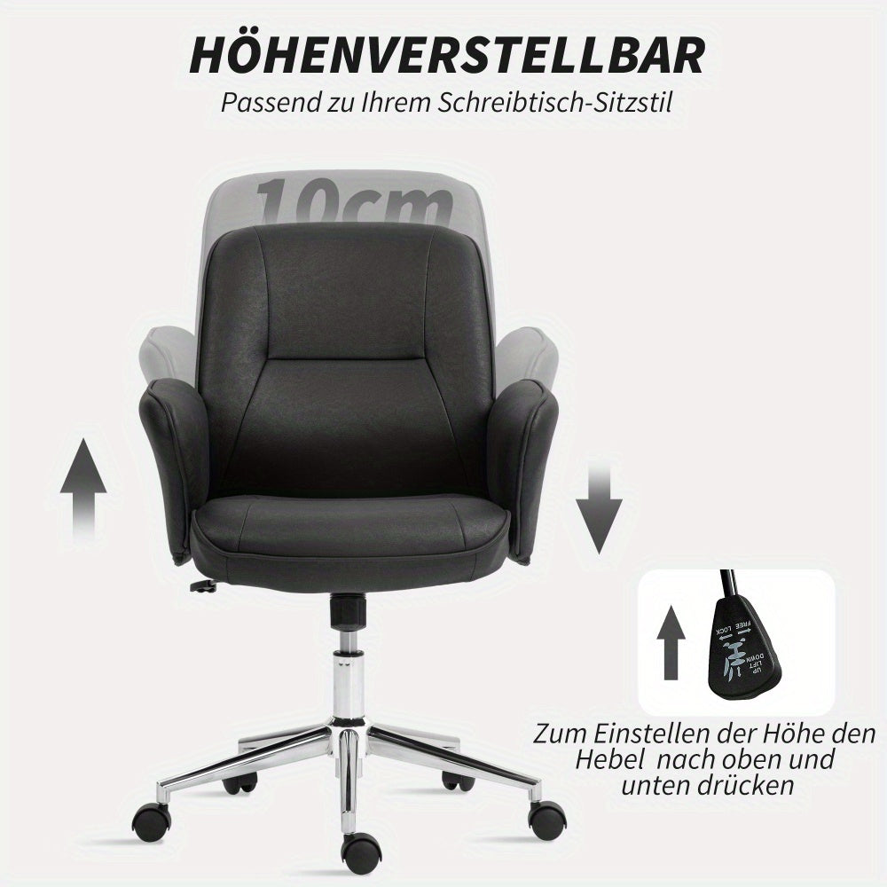 Bureaustoel – Ergonomische Stoel – Kantoorstoel – Draaistoel – Gamingstoel – Verstelbare Hoogte – Schommelfunctie – Microfiber Bekleding – Max. 120 kg