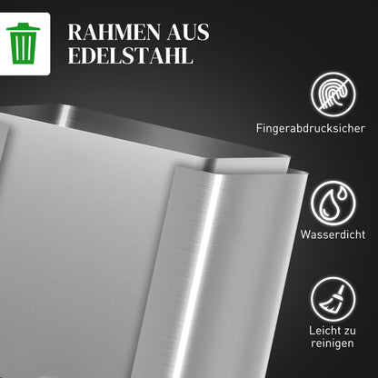 Prullenbak – Afvalbak – Pedaalemmer – Afvalemmer – Vuilnisbak – RVS 2x20 Liter – Voetpedaal Bedienbaar – Fingerprint Resistant
