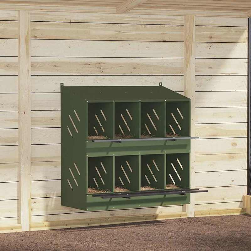 Huisdierenkooi – Kleine Dierenkooi – Vogelkooi – Hamsterkooi – Eekhoornkooi – Groen Dolphin Design – Metalen Frame – 8 Compartimenten – Binnen en Buiten Gebruik