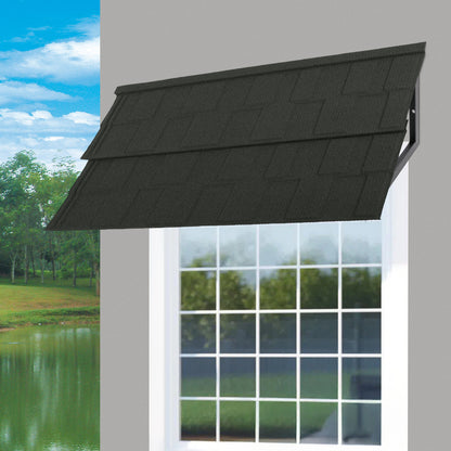 2-Pack 134*42CM Metal Awnings | Tile Shaped, Jungle Green, Brand NaMaSyo