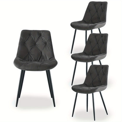 Eetkamerstoel – Kuipstoel – Stoel – Draaistoel – Woonkamerstoel – Retro Design – Velvet Bekleding – Dikke Gevoerde Rugleuning
