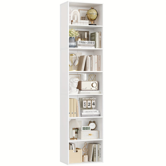 Boekenkast – Boekplank – Opbergkast – Vakkenkast – Wandkast – Verstelbare Legplanken – Stevig Massief Hout – Vrijstaand Wit Design