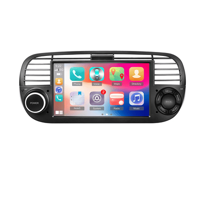 Autoradio Fiat 500 – Multimedia Autoradio – Android Auto Radio – Navigatiesysteem – Draadloze CarPlay – 7 Inch HD Touchscreen – Wireless GPS & Wifi