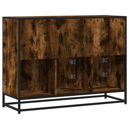 Sideboard 100x35x76cm edited hout gerookt eikenkleurig
