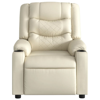 Elektrisch Verstelbare Relaxstoel – Fauteuil – Relaxfauteuil – Elektrische Lounge Stoel – Gezellige Zitstoel – Kunstleer Bekleding – Verstelbaar Tot 135 Graden