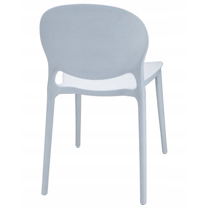 Stoel – Eetkamerstoel – Bureaustoel – Tuinstoel – Kunststof Stoel – Weerbestendig Polypropyleen – Set Van 4 – Max. 120 kg Draagvermogen