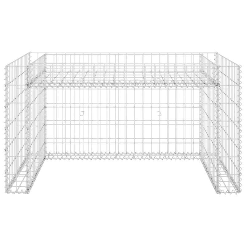 Grasmaaierhoes – Afdekhoes – Beschermhoes – Tuinberging – Duwmaaierhoes – Heavy-Duty Stalen Frame – Weerbestendig 110x80x60 cm