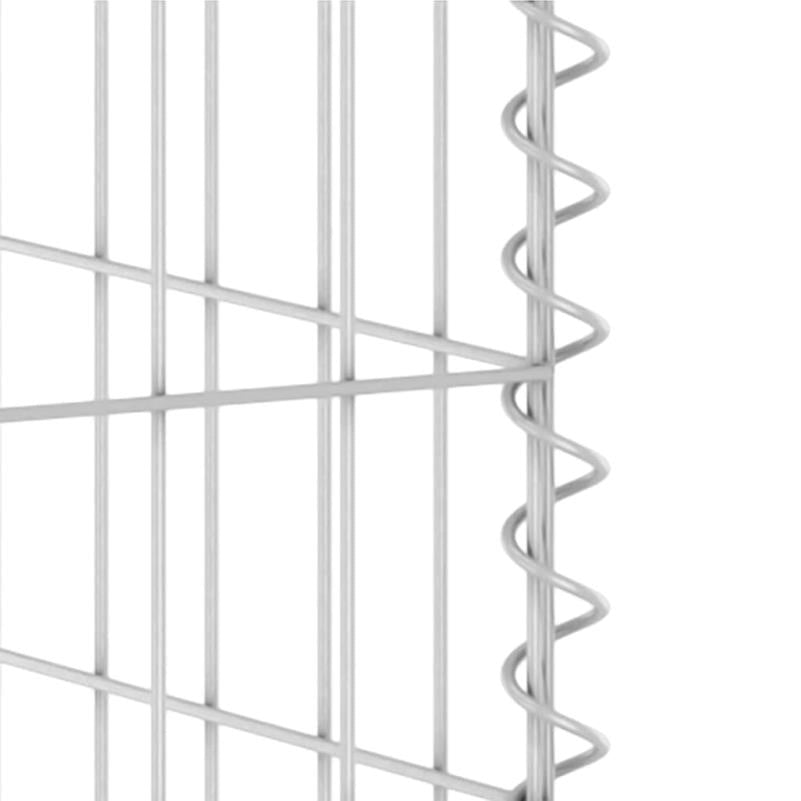 Afvalbak Buiten – Buitenprullenbak – Afvalemmer – Vuilnisbak – Afvalton – Gegalvaniseerd Staal – 180x100x110 cm – Weerbestendig & Afsluitbaar