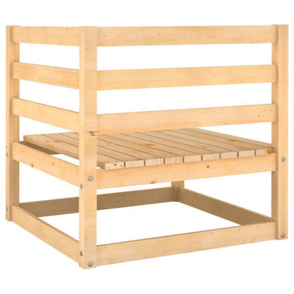 Tuinbank – Hoekbank – Buitenbank – Balkonbank – Bankje – Massief Grenenhout – 2-delige Set – Compact & Duurzaam