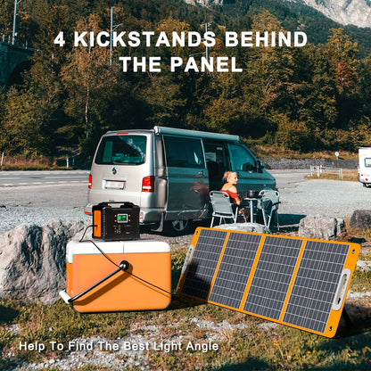 Zonnepaneel – Solar Panel – Opvouwbaar Zonnepaneel – Draagbaar Zonnepaneel – Powerbank Oplader – 100W Vermogen – Lichtgewicht Compact Design