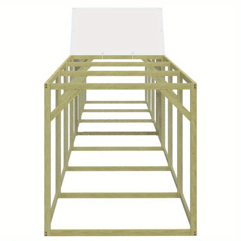 Kippenhok – Pluimveehok – Nachthok – Houten Hok – Kippenverblijf – Stevig Hout – 700x100x150 cm – Geïmpregneerd Dennehout