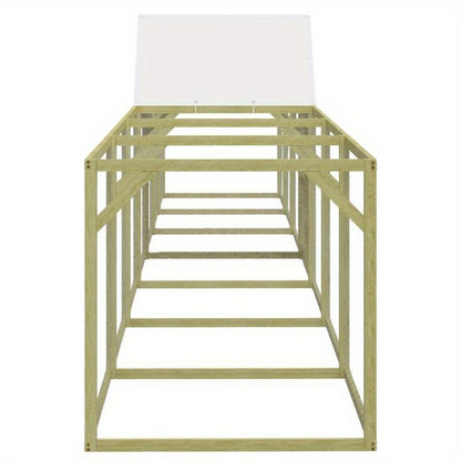 Kippenhok – Pluimveehok – Nachthok – Houten Hok – Kippenverblijf – Stevig Hout – 700x100x150 cm – Geïmpregneerd Dennehout